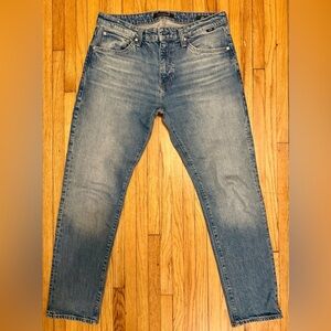 Mavi - Zach Straight Leg Jeans - Mid Brushed Classic Blue
